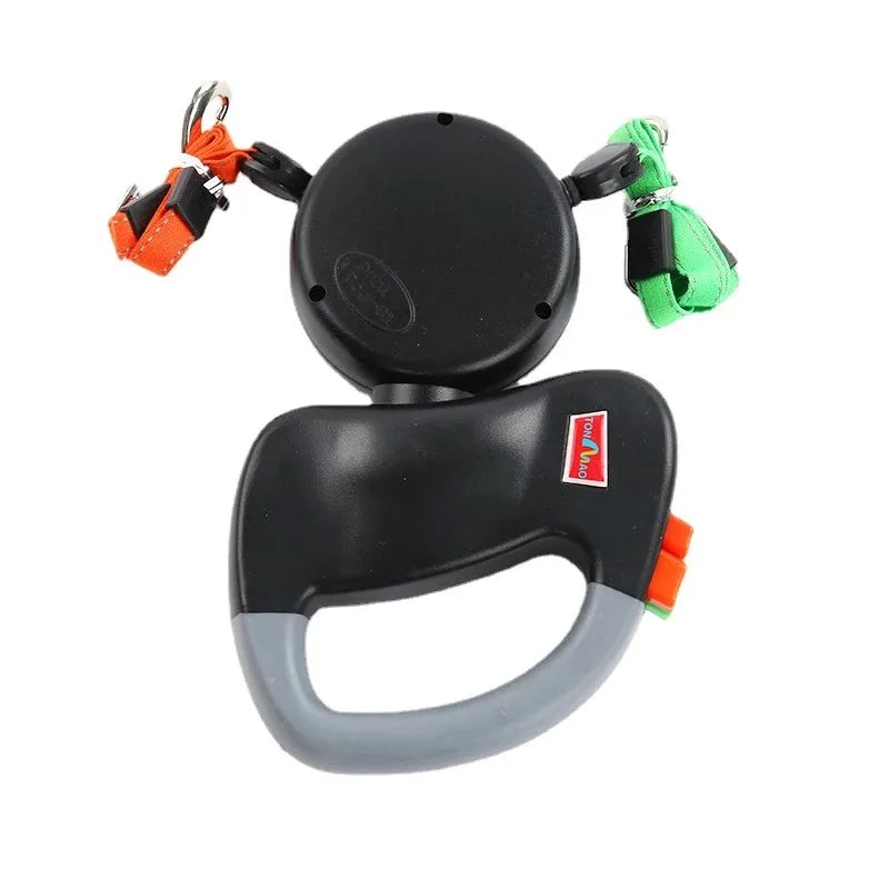 Leash for Two Dogs 3M Pet Double-headed Traction Rope Automatic One for Two Double-headed Dog Lead Dog Leash Dog Supplies