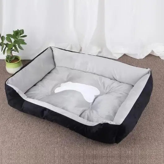 Warm Dog House Soft Nest Pet Large Dog Bed Baskets Fall Winter Kennel For Cat Washable House Puppy Supplies Cotton Kennel Mat