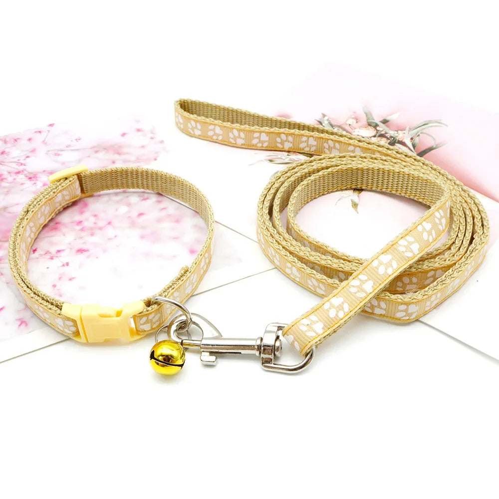 Print Dog Cat Leash Adjustable Leashes Collar Puppy Outdoor Walking Chihuahua Terier Schnauzer Outdoor Traction Rope General