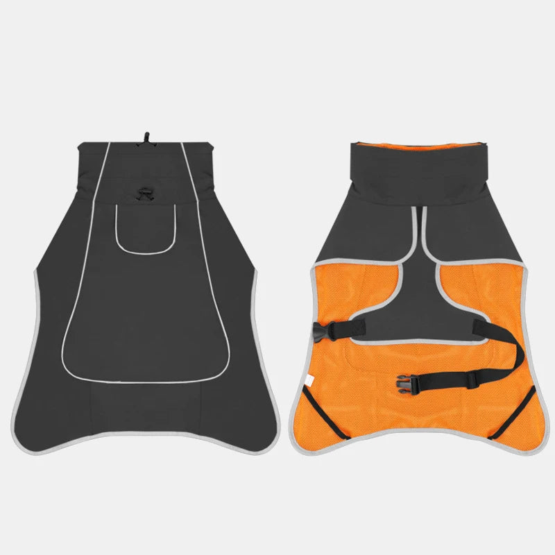 Fashionable Pet Trench Coat, Dog Clothing, Waterproof And Rainproof, Suitable For Both Rain And Light, Large Dog Pet Raincoat