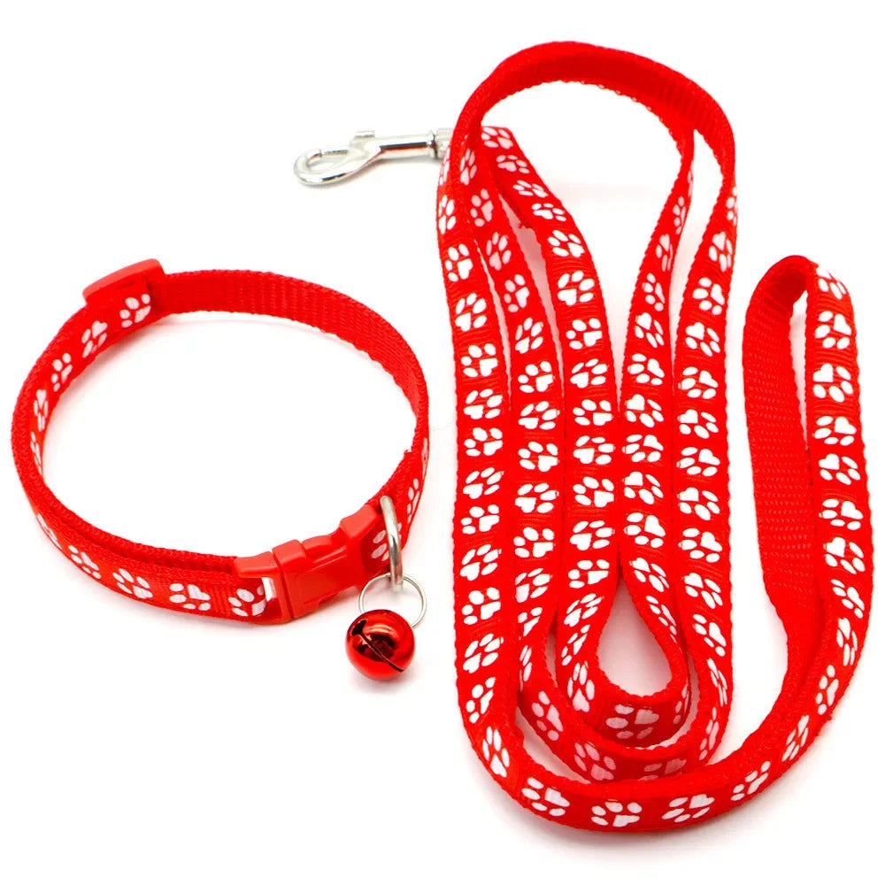 Print Dog Cat Leash Adjustable Leashes Collar Puppy Outdoor Walking Chihuahua Terier Schnauzer Outdoor Traction Rope General